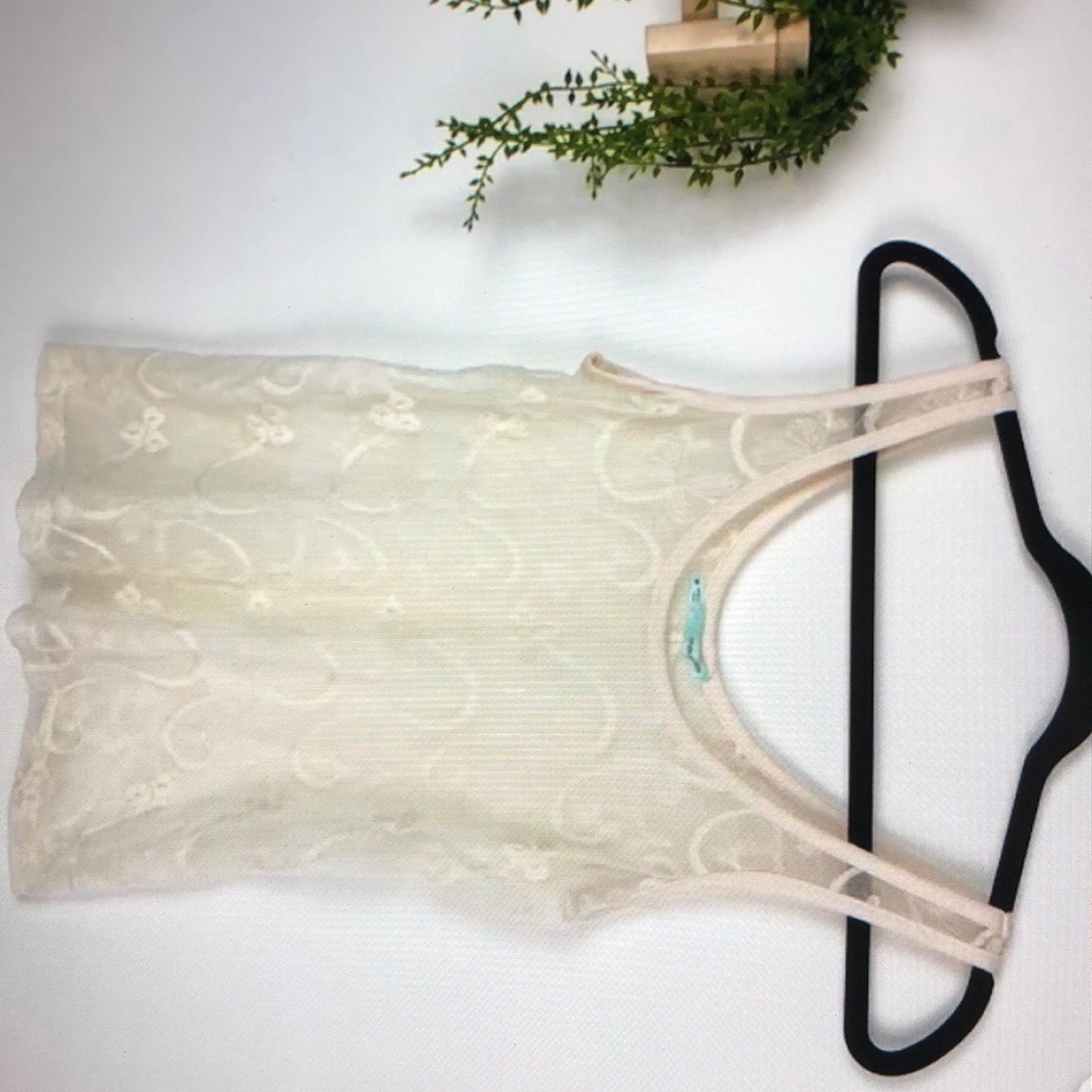 Cream lace blouse